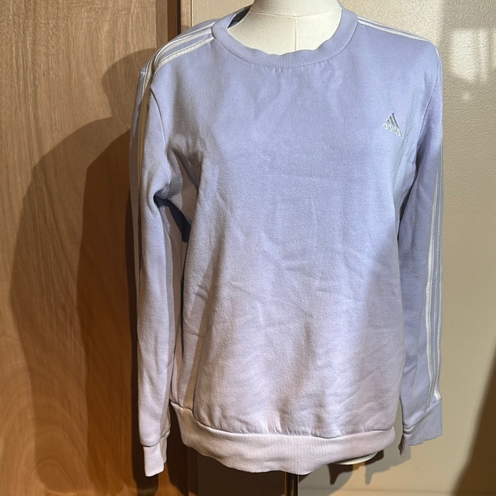 Adidas Purple Crewneck Sweater